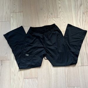 Scrub Pant Cherokee Workwear drawstring Pant with Pockets Black